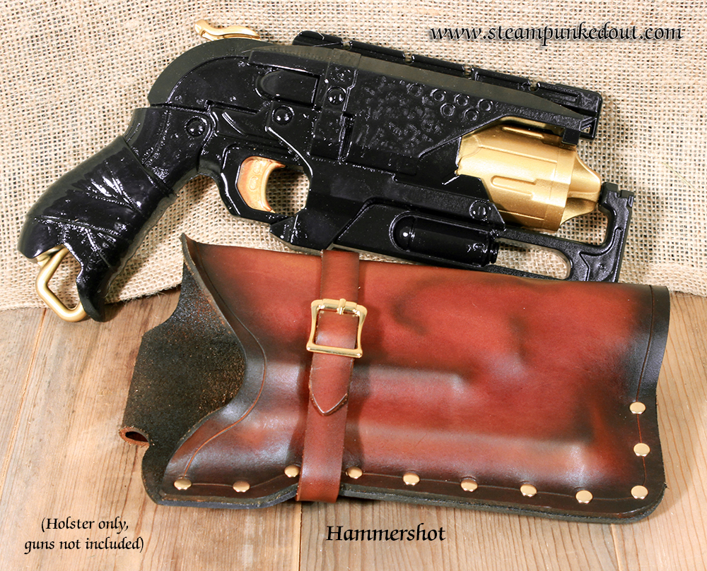Steampunked Out Nerf Hammershot Holster