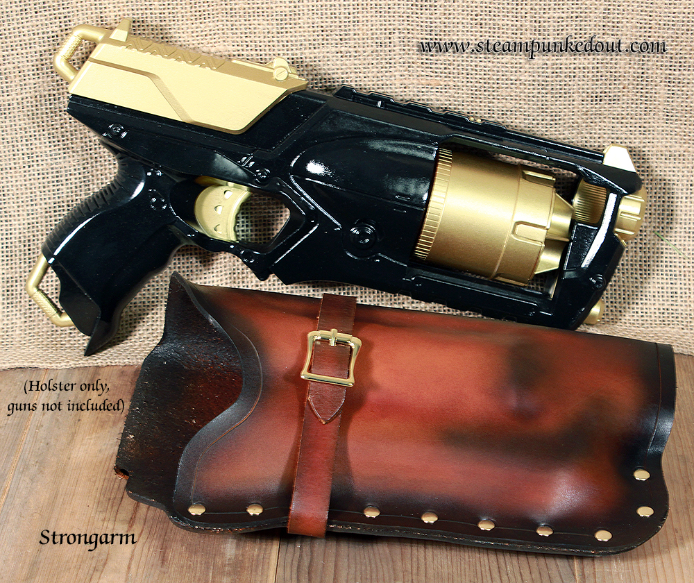 Steampunked Out Nerf Strongarm Holster